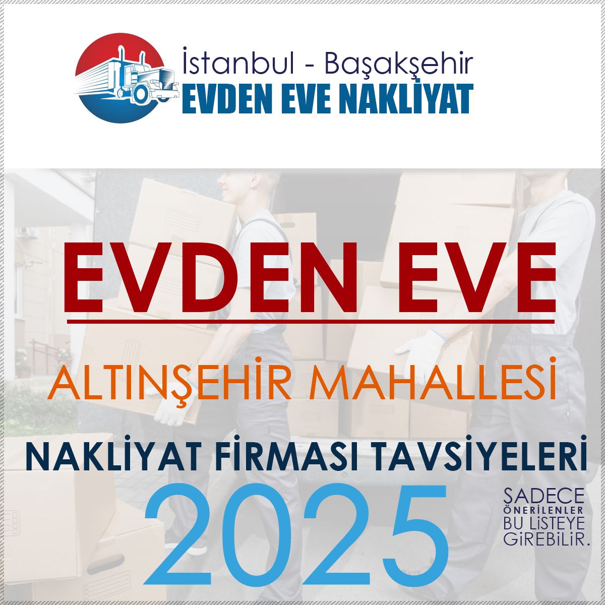 Altınşehir Evden Eve Nakliyat Firmaları